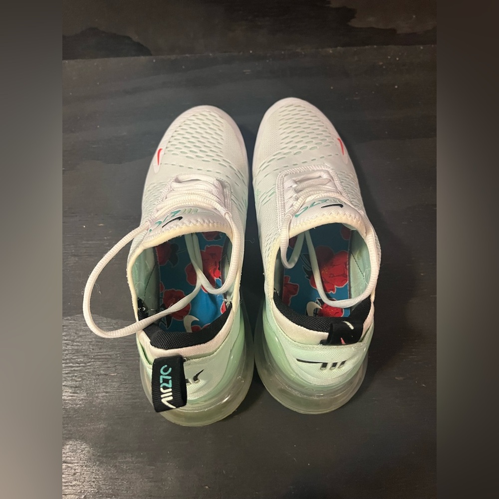 Nike Air Max 270 Womens Size 10 White Mint Foam Washed Teal Shoes DQ7652-100 - Picture 6 of 8